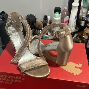 stuart weitzman block sandals Ankle Straps